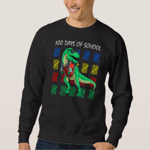 Sweatshirt Joyeux 100 Jours De Dinosaure D'École Dino T Rex L