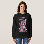 Sweatshirt Joyeux 100 Jours De Virtual Kindergarten Teacher U (Devant entier)