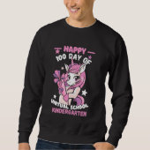 Sweatshirt Joyeux 100 Jours De Virtual Kindergarten Teacher U (Devant)