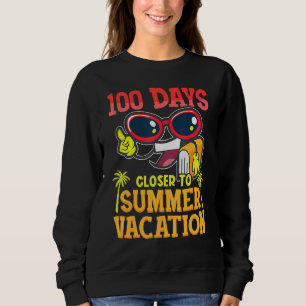 Sweatshirt Joyeux 100e Jour De Vacances D'Été Pour Les Enfant