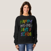 Sweatshirt Joyeux 100ème Jour De L'École Formule Math Enseign (Devant entier)