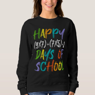 Sweatshirt Joyeux 100ème Jour De L'École Formule Math Enseign