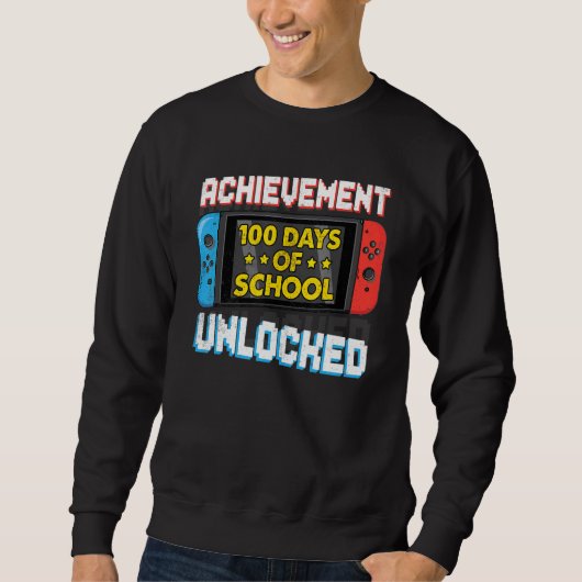 Sweatshirt Joyeux 100ème Jour De Réussite De L'École Déverrou (Devant)