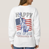 Sweatshirt Joyeux 4 juillet fête de l'Indépendance (Dos)