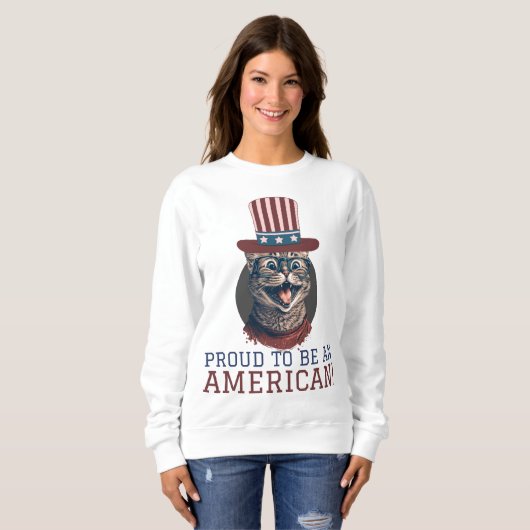 Sweatshirt Joyeux 4 juillet fête de l'Indépendance (Devant entier)