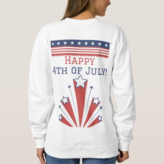 Sweatshirt Joyeux 4 juillet fête de l'indépendance de l'Améri (Dos)