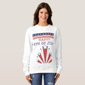 Sweatshirt Joyeux 4 juillet fête de l'indépendance de l'Améri (Devant entier)