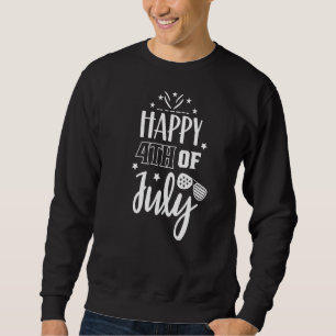 Sweatshirt Joyeux 4 juillet patriotique Américain Américain E