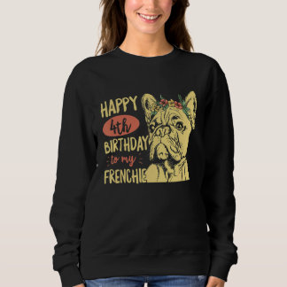 Sweatshirt Joyeux 4ème Anniversaire À Ma Citation Française P