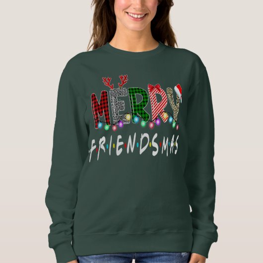 Sweatshirt Joyeux amis Amis Noël Matching Noël (Devant)