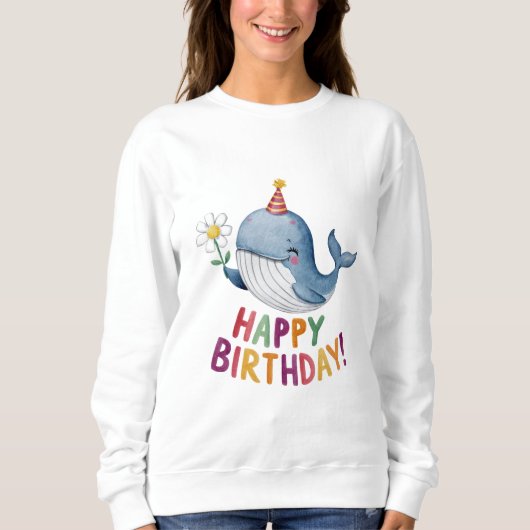 Sweatshirt Joyeux anniversaire (Devant)