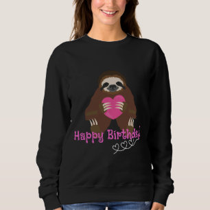 Sweatshirt Joyeux Anniversaire Mignonne Parfum Avec Coeur Ros