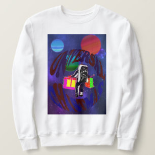 Sweatshirt Joyeux astronaute de Noël sur la surface de l'espa