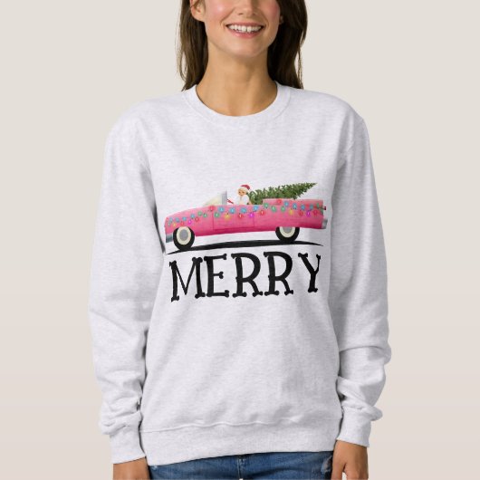 SWEATSHIRT JOYEUX CADDY VINTAGE FEMMES NOËL (Devant)