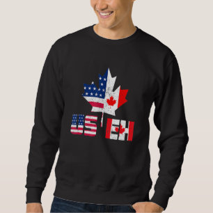 Sweatshirt Joyeux Canada Day Us Eh American Canadian Flag