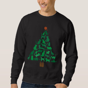 Sweatshirt Joyeux Catmas Chat Arbre de Noël, Meowy Catmas