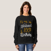 Sweatshirt Joyeux c'est le 100e anniversaire de mon mari 1925 (Devant entier)