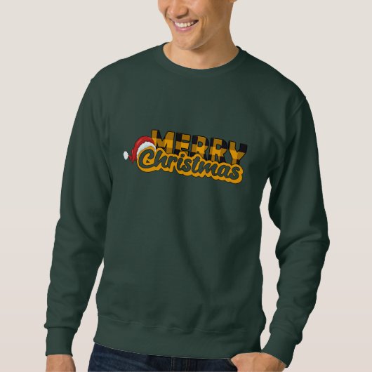 Sweatshirt Joyeux chapeaux de Noël (Devant)