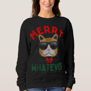 Sweatshirt Joyeux Chat Noël Funny Films