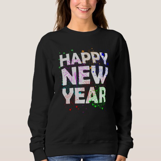 Sweatshirt Joyeux compte à rebours du Nouvel An 2021 (Devant)