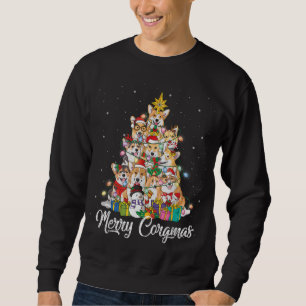 Sweatshirt Joyeux Corgmas Corgi Noël Arbre Fée Lumières Do