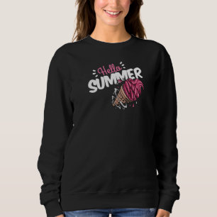 Sweatshirt Joyeux Dernier Jour De L'École Bonjour Été Crème D