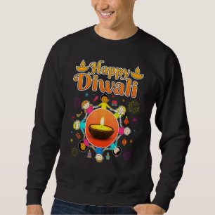 Sweatshirt Joyeux Diwali pour les enfants Deepavali Wives Fes