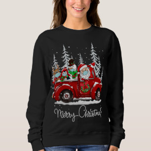 Sweatshirt Joyeux Escadron de Noël Père Noël Masque Visage Ca