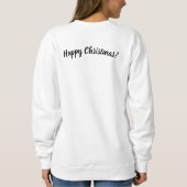 Sweatshirt Joyeux et brillant pingouin de Noël (Dos)