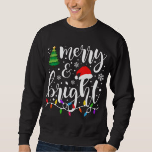 Sweatshirt Joyeux et brillants lumières de Noël Funky Family