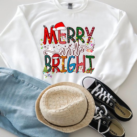 Sweatshirt Joyeux Et Lumineux, Joyeux Noël