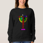 Sweatshirt Joyeux Festival Chanukah Festive Juif Fête Lumière<br><div class="desc">Joyeux Chanukah Festive Fête Juive Fête Lumière La Menorah.</div>