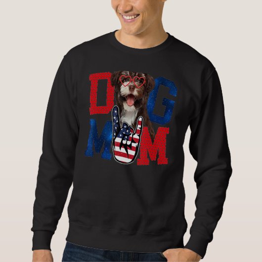 Sweatshirt Joyeux Fête des Mères Chien Maman Chien Mère 1 (Devant)