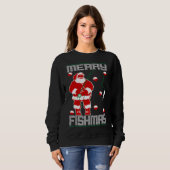 Sweatshirt Joyeux Fishmas Père Noël (Devant entier)