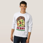 Sweatshirt Joyeux gâteau de fruits de Noël Gâteau de Noël lai (Devant entier)