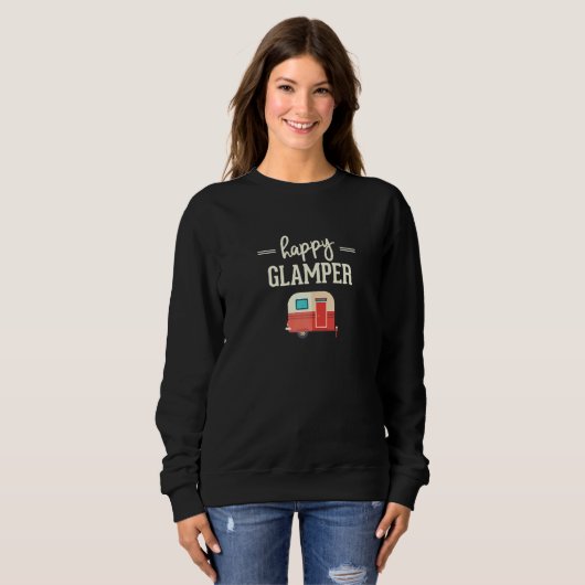 Sweatshirt Joyeux Glamper Camping (Devant entier)