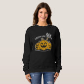 Sweatshirt Joyeux Halloween Citrouille (Devant entier)