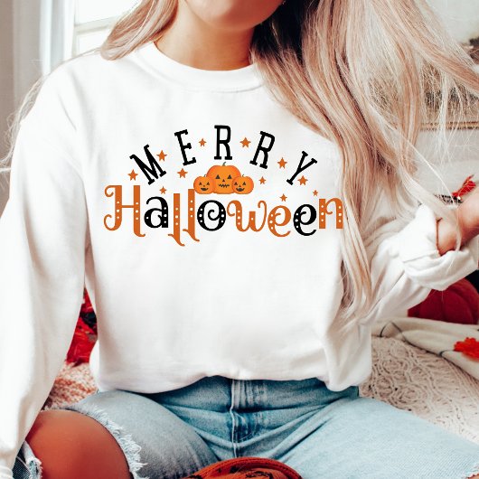Sweatshirt Joyeux Halloween élégant et branché