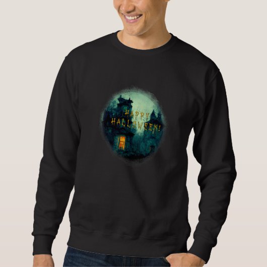 Sweatshirt Joyeux Halloween Halloween effrayant (Devant)