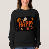 Sweatshirt Joyeux Halloween mignon (Devant)