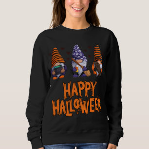 Sweatshirt Joyeux Halloween Trois Gnomes Drôle mignon Gnome