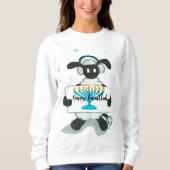 Sweatshirt Joyeux Hanoukka Hensly Long-Sleeve Tee-Shirt (Devant)