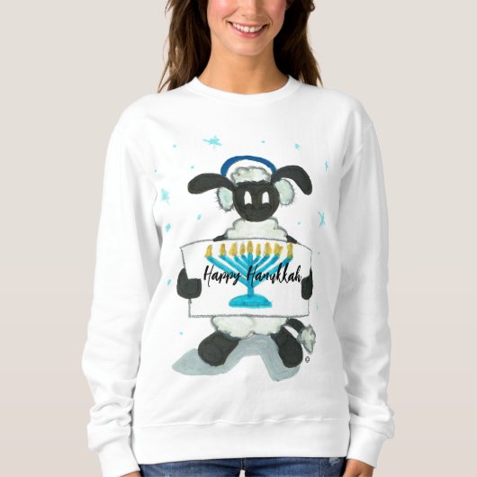 Sweatshirt Joyeux Hanoukka Hensly Long-Sleeve Tee-Shirt (Devant)