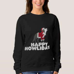 Sweatshirt Joyeux Howlidays - mignon chien loup de Noël
