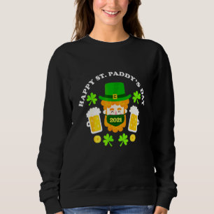 Sweatshirt Joyeux Jour de la Saint Patrick St Paddy's Mask Le