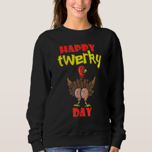 Sweatshirt Joyeux Jour de Twerkey Thanksgiving Mignon Petit P