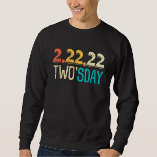 Sweatshirt Joyeux Jour Twos Mardi 2 22 22 Mignonne Février
