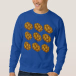 Sweatshirt Joyeux Jours de Noël Hanoukka Chanukah<br><div class="desc">Le sweatshirt présente une illustration originale d'une miche de pain d'allah sur un arrière - plan bleu, avec HAPPY CHALLAH DAYS au verso. Parfait pour Hanoukka, ou pour une fête en pull moche ! Cette conception est également disponible sur d'autres produits. Ne vois-tu pas ce que tu cherches ? Vous...</div>