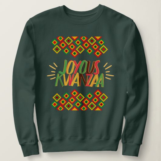 Sweatshirt Joyeux KWANZAA (Design devant)