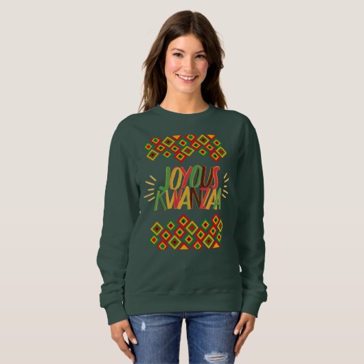 Sweatshirt Joyeux KWANZAA (Devant entier)